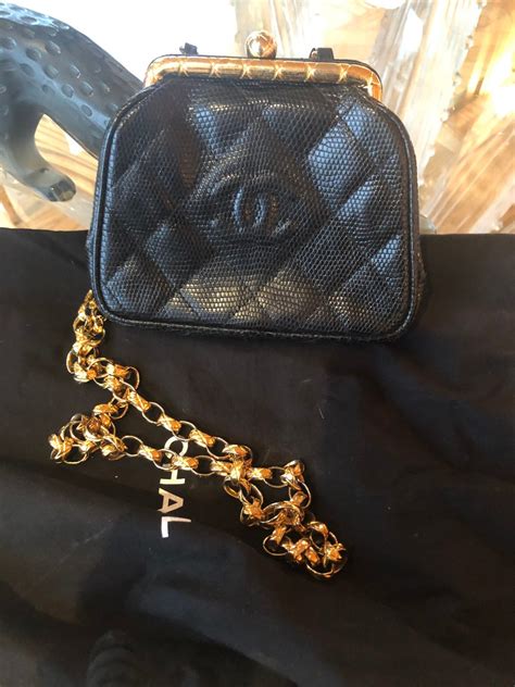 chanel vintage lizard-embossed camera bag|Chanel Lizard Bag for sale .